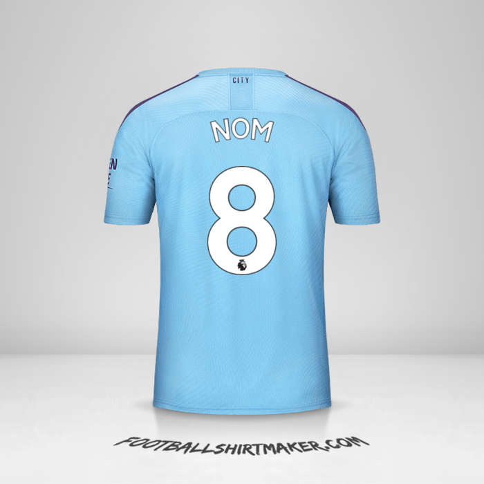 Maillot Manchester City 2019/20 -  nom - 8