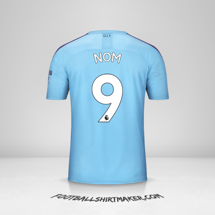 Maillot Manchester City 2019/20 -  nom - 9
