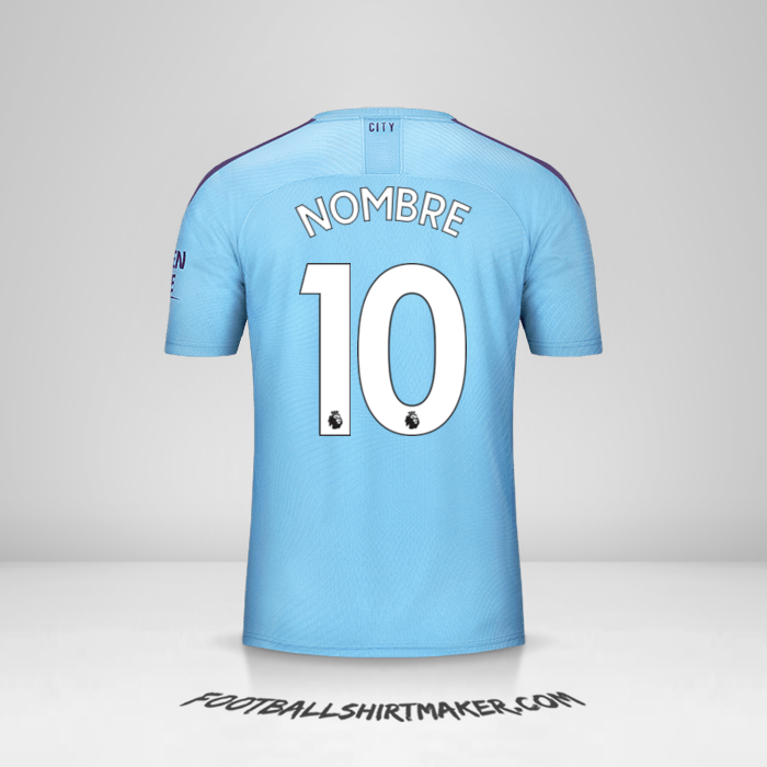 Jersey Manchester City 2019/20 -  nombre - 10