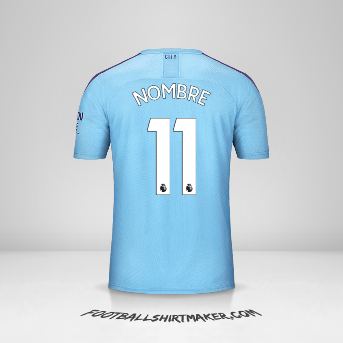 Camiseta Manchester City 2019/20 -  nombre - 11