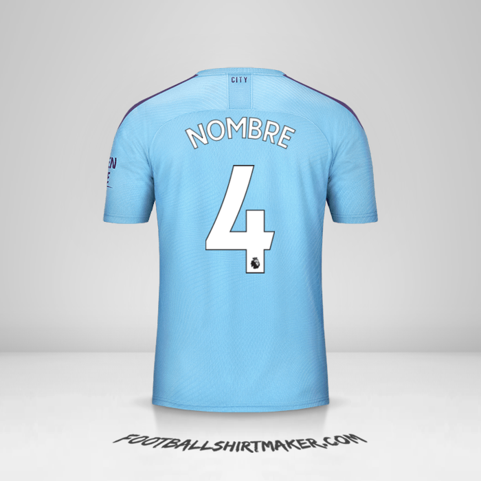 Jersey Manchester City 2019/20 -  nombre - 4
