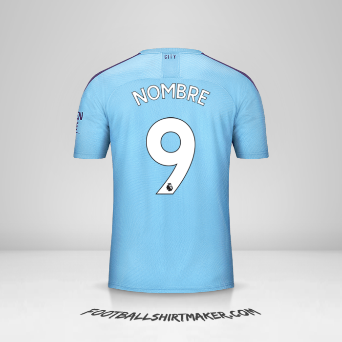 Jersey Manchester City 2019/20 -  nombre - 9