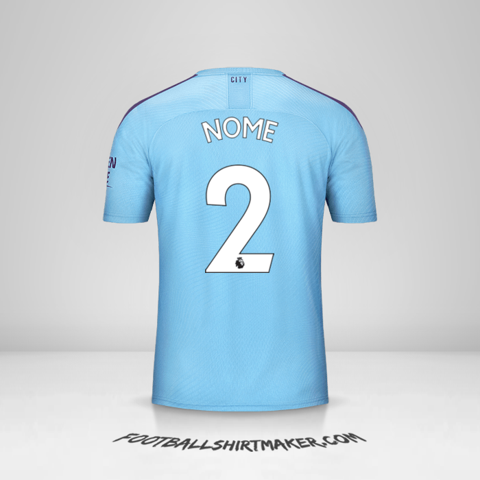 Maglia Manchester City 2019/20 -  nome - 2