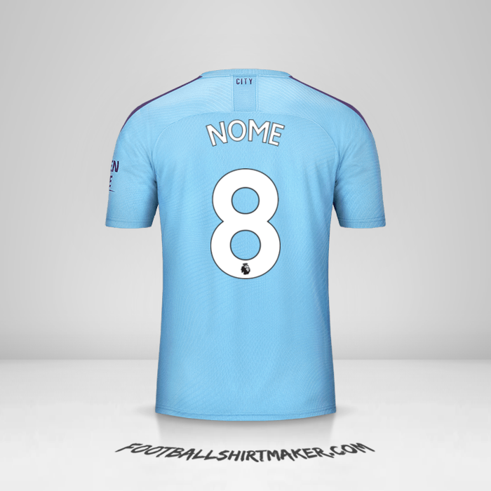 Camisa Manchester City 2019/20 -  nome - 8