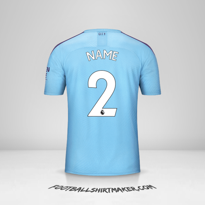 Jersey Manchester City 2019/20 -  name - 2