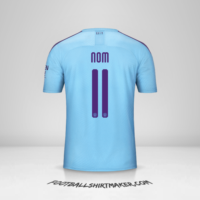 Maillot Manchester City Cup 2019/20 -  nom - 11