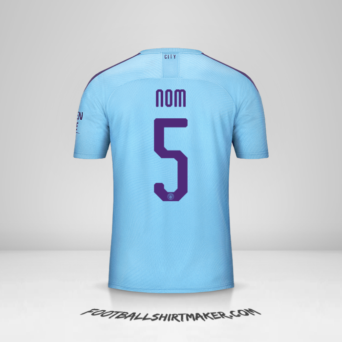 Maillot Manchester City Cup 2019/20 -  nom - 5