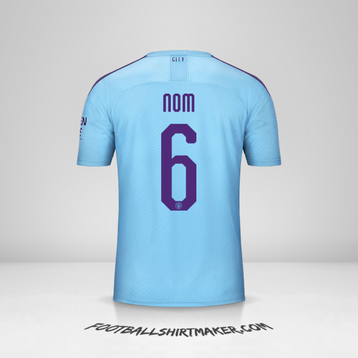 Maillot Manchester City Cup 2019/20 -  nom - 6