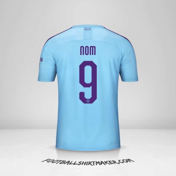 Maillot Manchester City Cup 2019/20 -  nom - 9