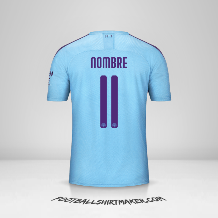 Jersey Manchester City Cup 2019/20 -  nombre - 11