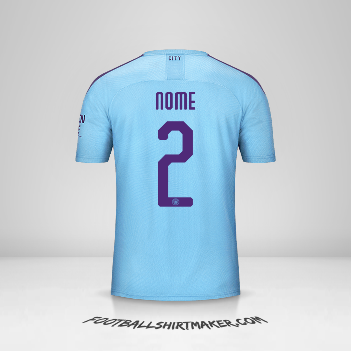 Camisa Manchester City Cup 2019/20 -  nome - 2