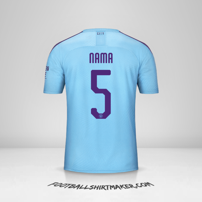 Jersey Manchester City Cup 2019/20 -  nama - 5