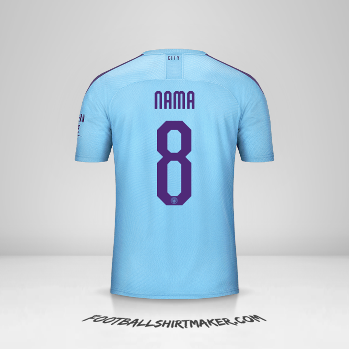 Jersey Manchester City Cup 2019/20 -  nama - 8