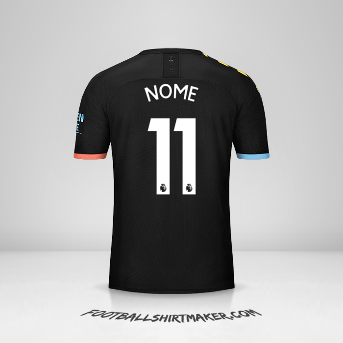 Camisa Manchester City 2019/20 Alternativa -  nome - 11