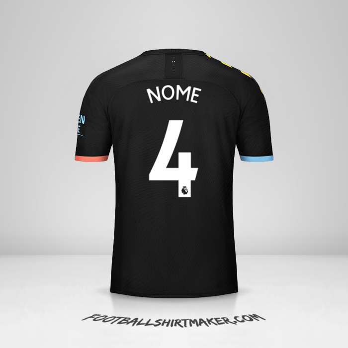 Maglia Manchester City 2019/20 Seconda -  nome - 4