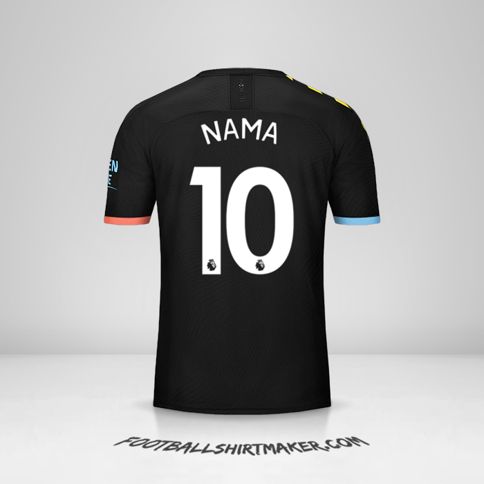 Jersey Manchester City 2019/20 Alternatif -  nama - 10