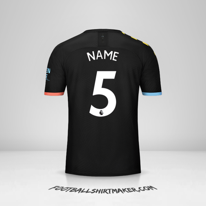Jersey Manchester City 2019/20 Away -  name - 5
