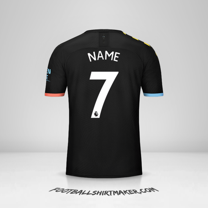Trikot Manchester City 2019/20 Auswärts -  name - 7
