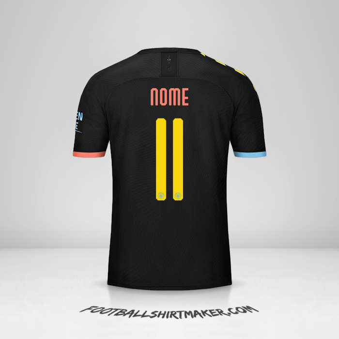 Maglia Manchester City Cup 2019/20 Seconda -  nome - 11