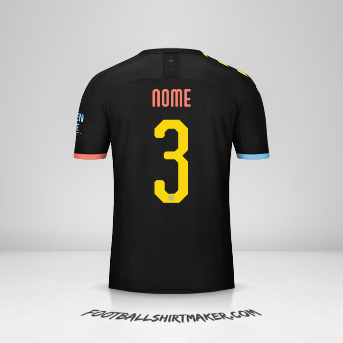Camisa Manchester City Cup 2019/20 Alternativa -  nome - 3