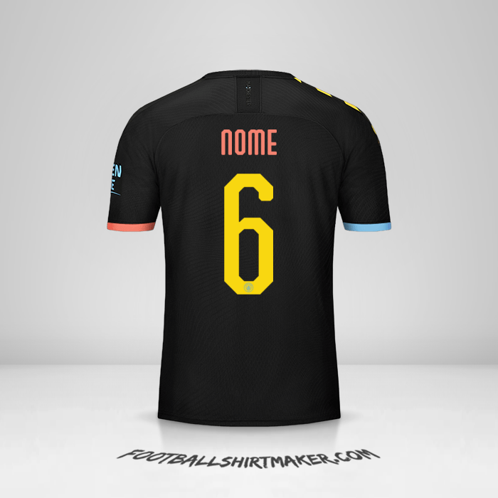 Maglia Manchester City Cup 2019/20 Seconda -  nome - 6