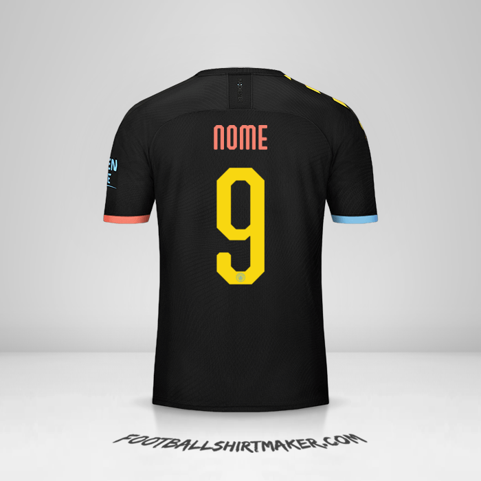Camisola Manchester City Cup 2019/20 Alternativa -  nome - 9