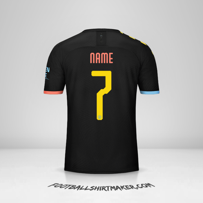 Jersey Manchester City Cup 2019/20 Away -  name - 7