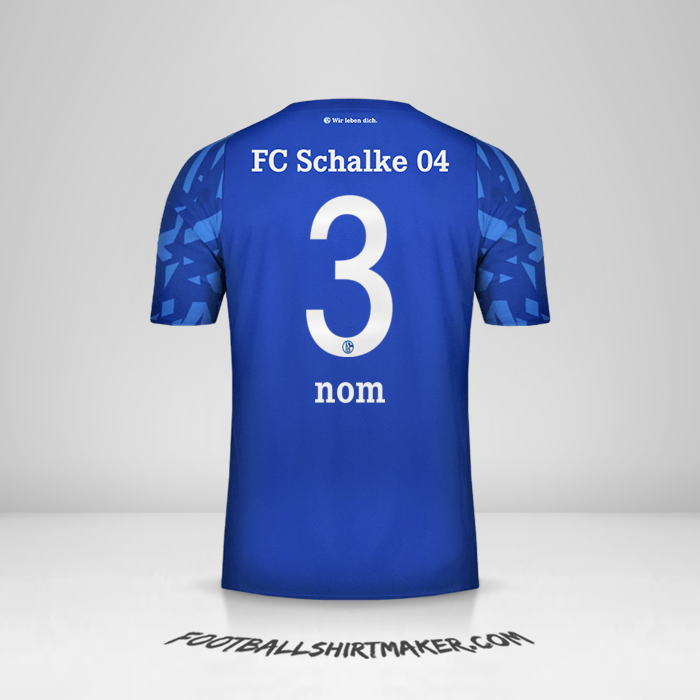Maillot Schalke 04 2019/20 -  nom - 3
