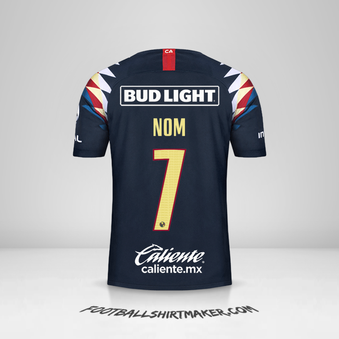 Maillot Club America 2019/20 Extérieur -  nom - 7
