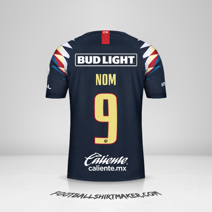 Maillot Club America 2019/20 Extérieur -  nom - 9
