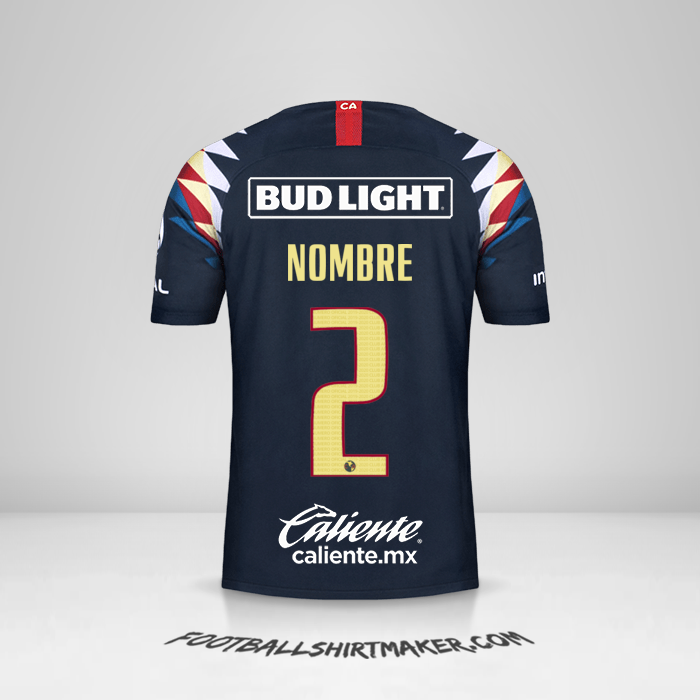 Jersey Club America 2019/20 Visita -  nombre - 2