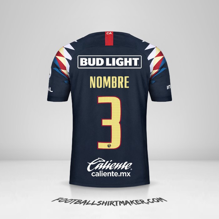 Camiseta Club America 2019/20 Visita -  nombre - 3