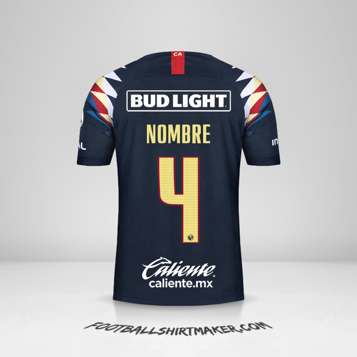 Camiseta Club America 2019/20 Visita -  nombre - 4