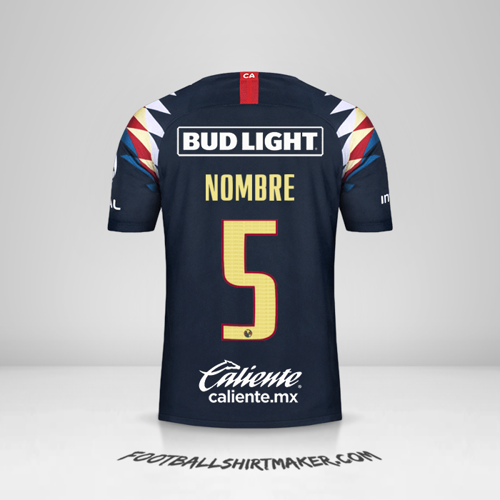 Jersey Club America 2019/20 Visita -  nombre - 5