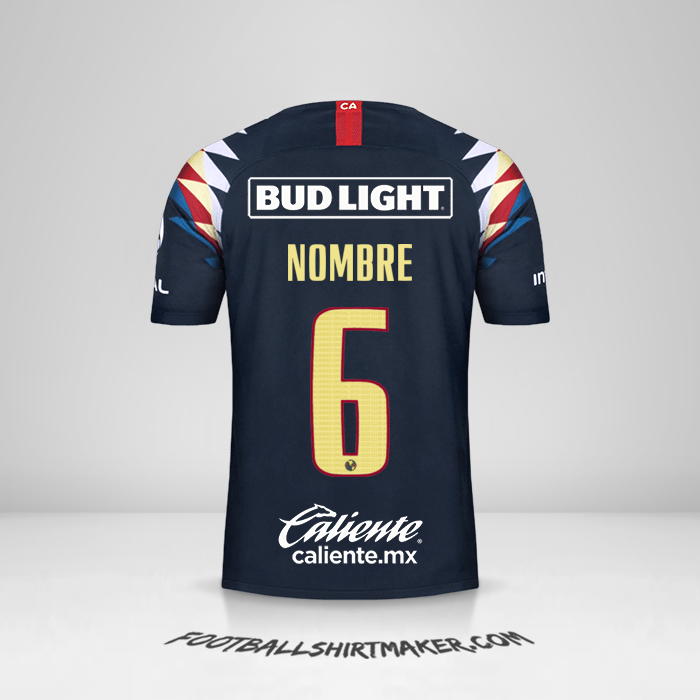 Jersey Club America 2019/20 Visita -  nombre - 6