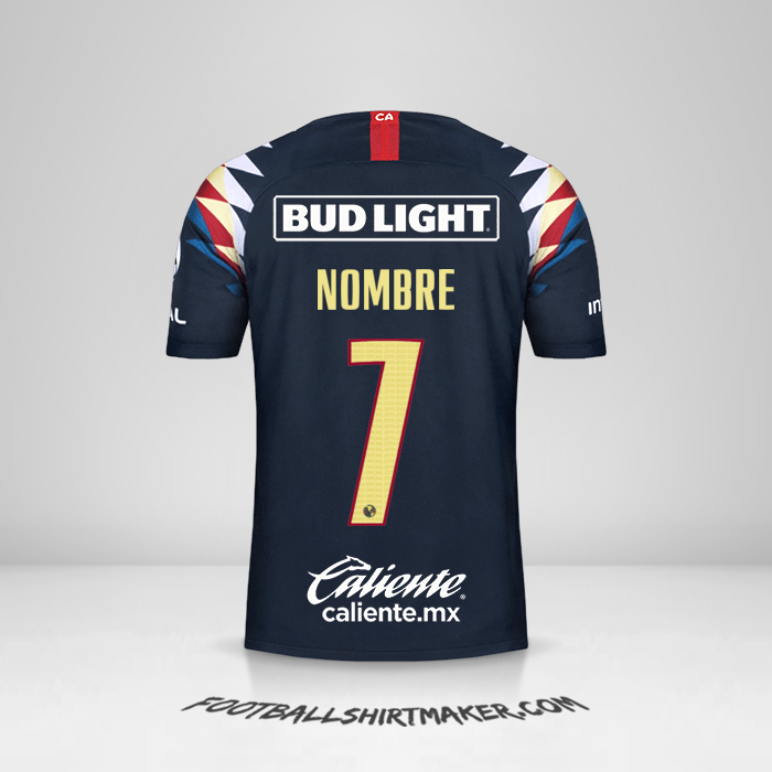 Jersey Club America 2019/20 Visita -  nombre - 7