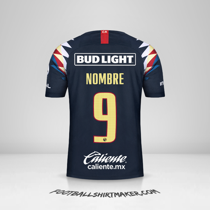 Jersey Club America 2019/20 Visita -  nombre - 9