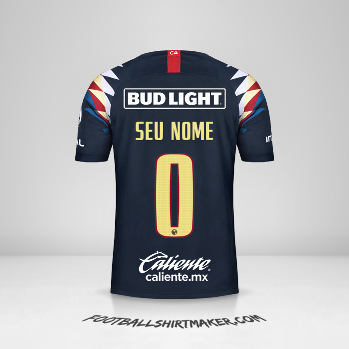 Camisa Club America 2019/20 II -  seu nome - 0