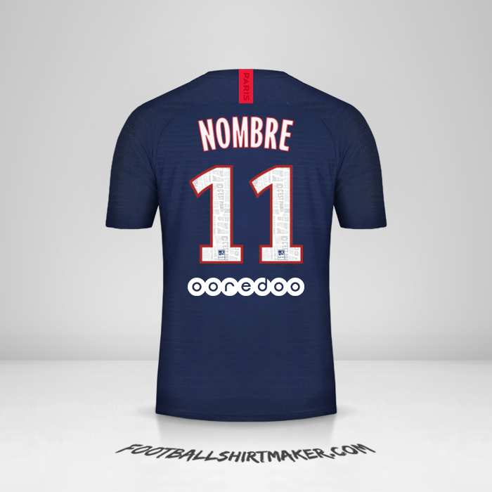 Jersey Paris Saint Germain 2019/20 -  nombre - 11