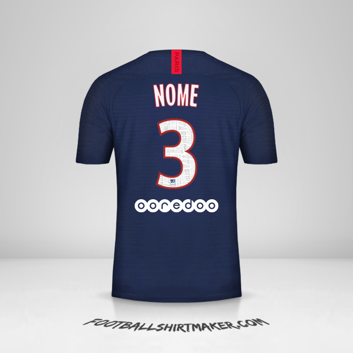 Maglia Paris Saint Germain 2019/20 -  nome - 3