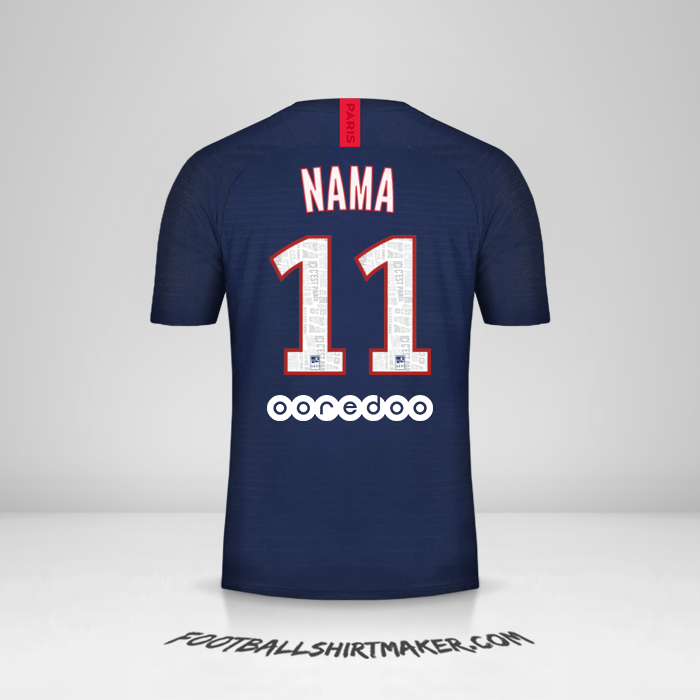 Jersey Paris Saint Germain 2019/20 -  nama - 11