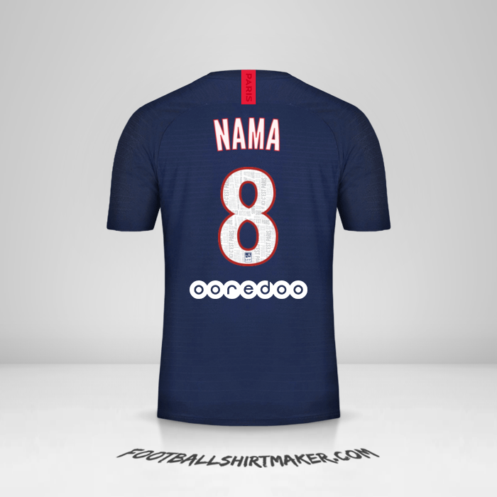 Jersey Paris Saint Germain 2019/20 -  nama - 8