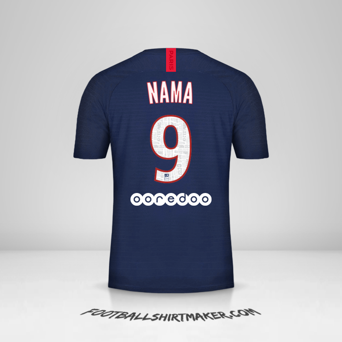 Jersey Paris Saint Germain 2019/20 -  nama - 9