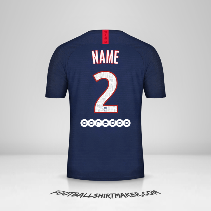 Trikot Paris Saint Germain 2019/20 -  name - 2