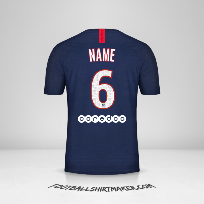 Shirt Paris Saint Germain 2019/20 -  name - 6