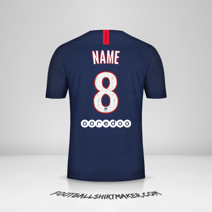Shirt Paris Saint Germain 2019/20 -  name - 8