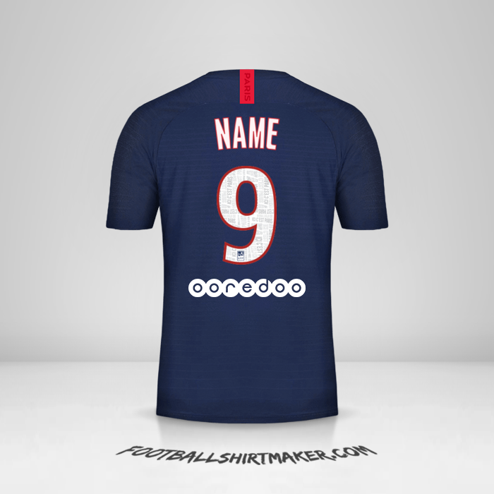 Shirt Paris Saint Germain 2019/20 -  name - 9