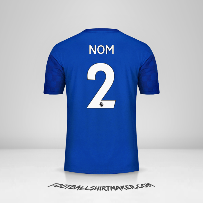 Maillot Leicester City FC 2019/20 -  nom - 2