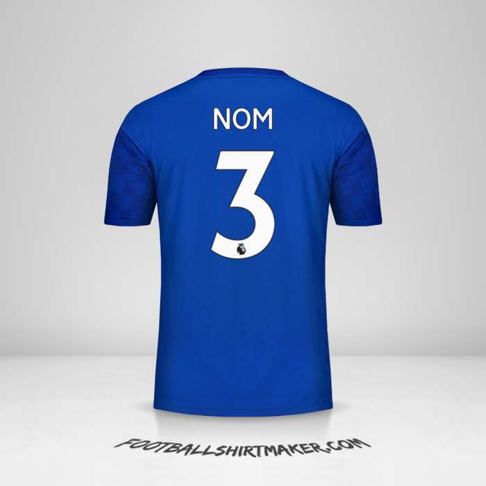 Maillot Leicester City FC 2019/20 -  nom - 3