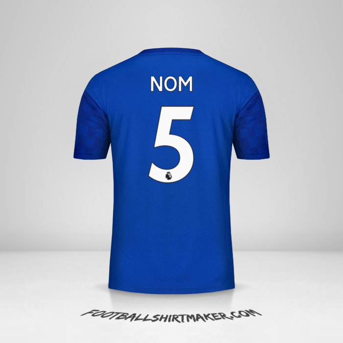Maillot Leicester City FC 2019/20 -  nom - 5